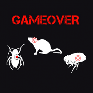 logo societe gameover pro, specialiste dede la punaise de lit, dératisation et désinsectisation à  Lyon, et partenaire de Memorable Place dans la location d'appartements en courte durée